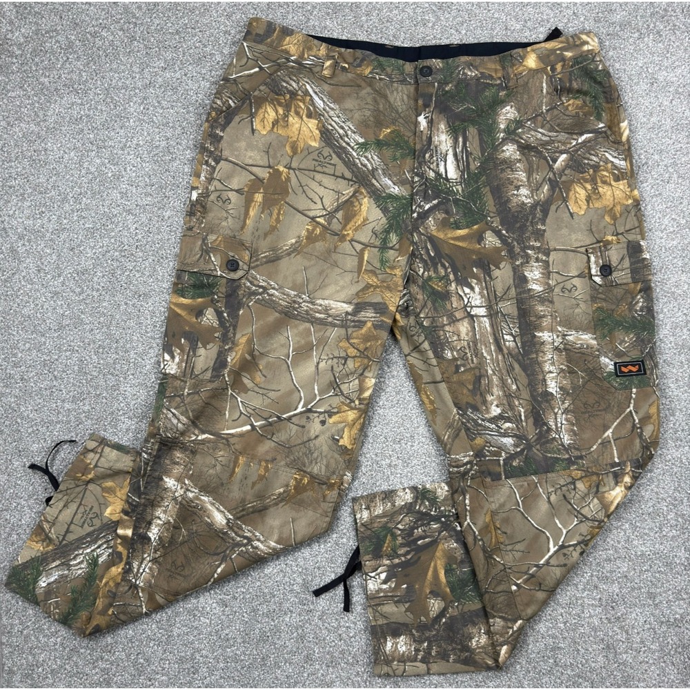 Walls Realtree Xtra Camo Cargo Hunting Pants Mens 2XL 44 Adjustable